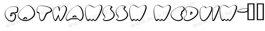 gothamssm meduim字体转换